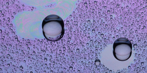 Dancing droplets.